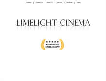 Tablet Screenshot of limelightcinema.net